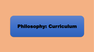Slide 2 - Philosophy of Education
