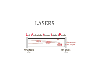 Lasers: Principles, Types, and Applications