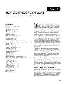 Wood Handbook Mechanical Properties of Wood