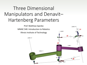 Manipulators and DH parameters