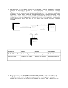 TEXTBOOK INVENTORY SYSTEM DFD