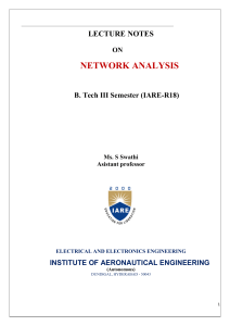 Electrical Networks Analysis 