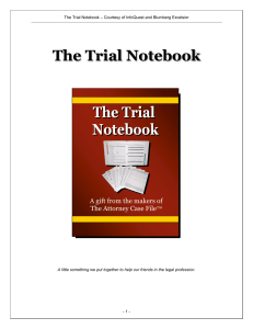 Trial Notebook