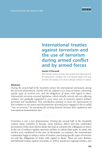 International treaty on terrorism
