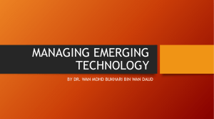 CH 6 WMB MANAGING EMERGING TECHNOLOGY