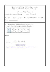 نسخة Business Calculus (II) Homework-9