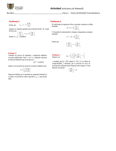 Maxwell Relations Thermodynamics Activity Sheet