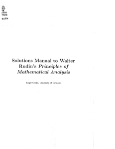 Walter Rudin - Solutions Manual to Principles of Mathematical Analysis-McGraw-Hill Science Engineering Math (1976)