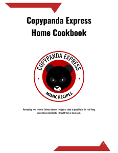 Copypanda Express Cookbook