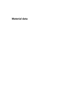Material data