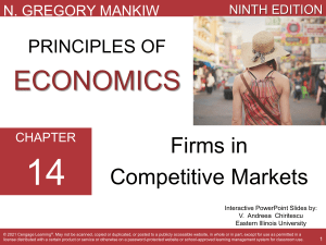 Interactive Ch 14 Firms in Competitive Markets 9e