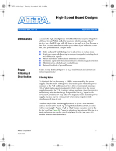 High-Speed Board Designs: Application Note