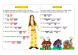 Adjectives & Adverbs