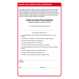 Health and Safety Policy Statement101296220220522