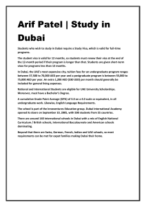 Study In Dubai | Arif Patel