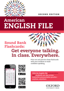American English file 2ed Flashcards
