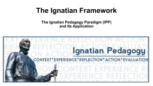 The Ignatian Pedagogy Paradigm (IPP)