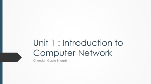 Introduction to Computer Network