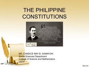 Philippine Constitutions History: 1897 to 1987 Overview