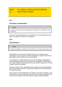 Building Classifications & Structures