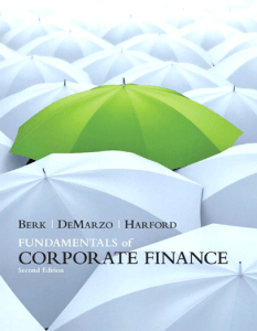 Corporate Finance Berk DeMarzo 2da Edicion