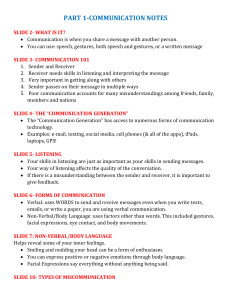 conflict and communication notes