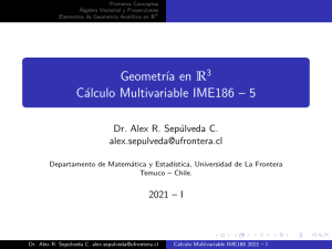 1 Beamer CM Geometria en IR3 IME186