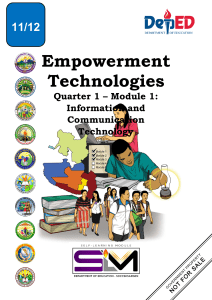 pdfcoffee.com empowerment-technology-shsq1mod1ict-in-the-context-of-global-communicationver3-5-pdf-free-1