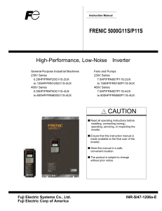 FRENIC 5000G11SP 11S