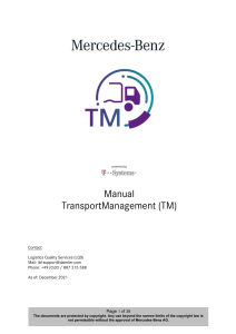 Mercedes TM Manual