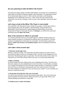 Are you planning to take the Bihar CGL Exam?