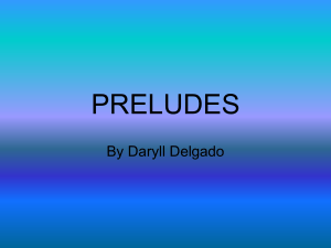 PRELUDES PPT