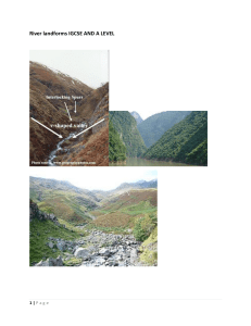 River landforms IGCSE AND A LEVEL