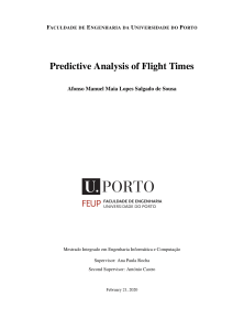 predictive analysis of flight times