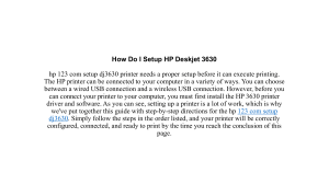 How Do I Setup HP Deskjet 3630