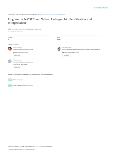 Programmable CSF Shunt Valves Radiographic Identif