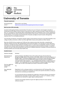 Student Briefing Toronto