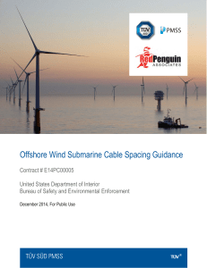 BOEM 2014 subsea cable spacing guidance