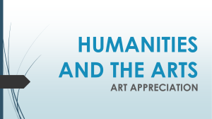 humanities and the art