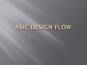 ASIC Desing Flow