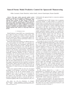 MPC for Spacecraft Maneuvering: Sum-of-Norms Control