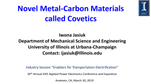 IS14.2 Novel Metal-Carbon Materials Called Covetics