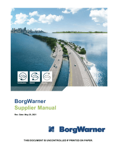 borgwarner-supplier-manual
