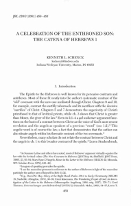 A Celebration of the Enthroned Son: The Catena of Hebrews 1 - Kenneth L. Schenck