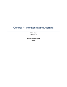 Whitepaper - Central PI Monitoring and Alerting 1 1