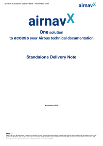 airnavX Standalone Delivery Note