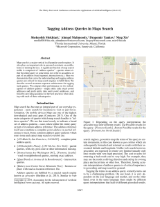 Tagging Address Queries in Map Search