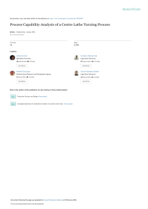 Lathe Turning Process Capability Analysis