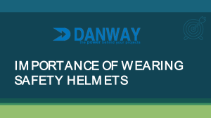 IMPORTANCE OF WEARING SAFETY HELMETS