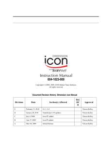 Dimension Icon Instruction Manual